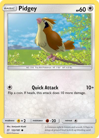 Pidgey [Reverse Holo] #122