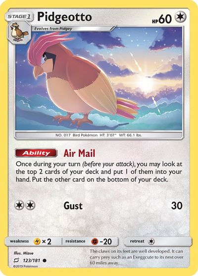 Pidgeotto [Reverse Holo] #123
