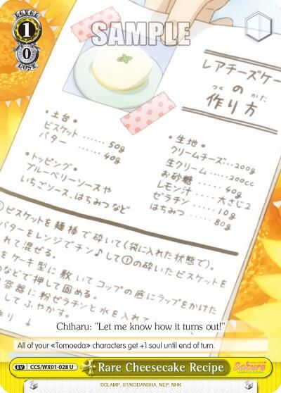 Buy Rare Cheesecake Recipe Cardcaptor Sakura Clear Card At Tcgplayer Com