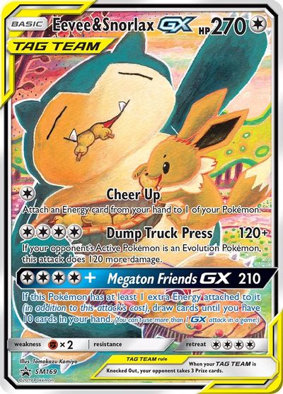 Eevee & Snorlax GX #SM169