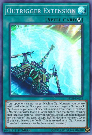 OUTRIGGER EXTENSION x3Super RareINCH-EN012 The Infinity Chasers YuGiOh 
