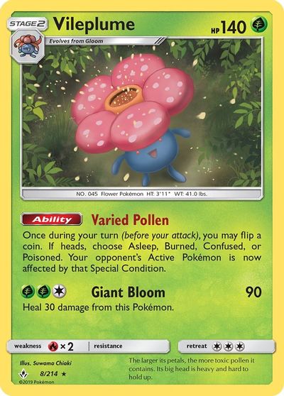 Vileplume [Reverse Holo] #8