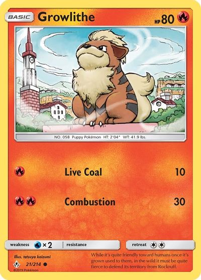 Growlithe [Reverse Holo] #21
