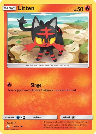 Litten [Reverse Holo] #26