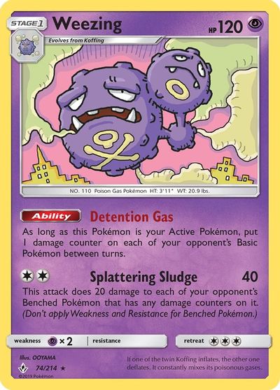 Weezing [Reverse Holo] #74