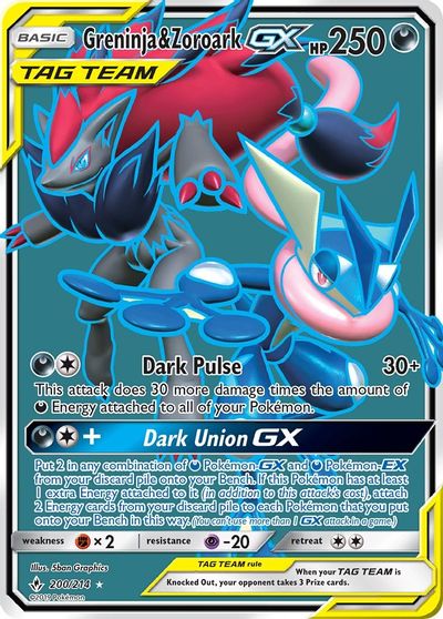 Greninja & Zoroark GX #200