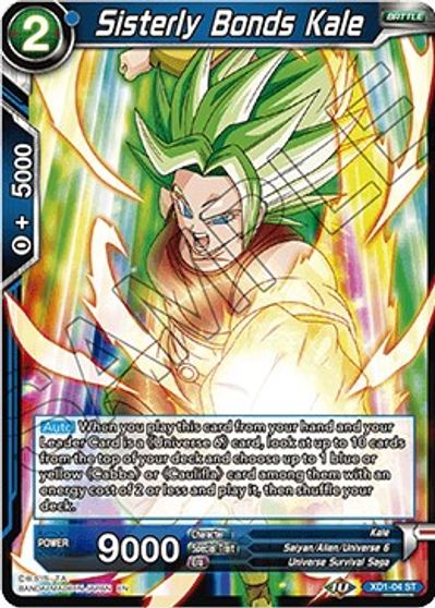 Buy Sisterly Bonds Kale - Assault of the Saiyans at TCGplayer.com