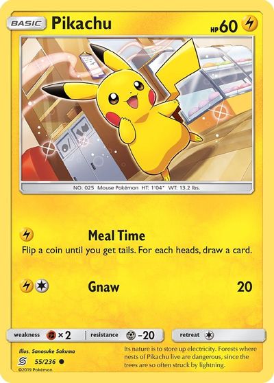 Pikachu [Reverse Holo] #55