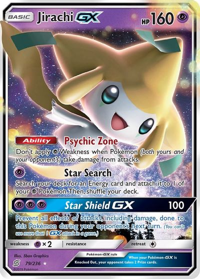 Carte Jirachi GX 002//031 smM Pokemon Card