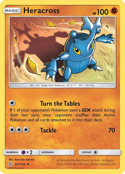 Heracross [Reverse Holo] #107