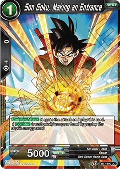 Son Goku, Making an Entrance - Assault of the Saiyans Pre-Release Cards ...