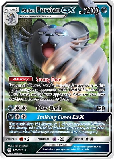 Alolan Persian GX #129
