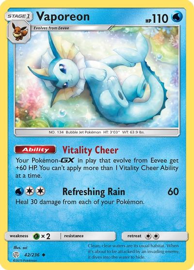 Vaporeon [Reverse Holo] #42