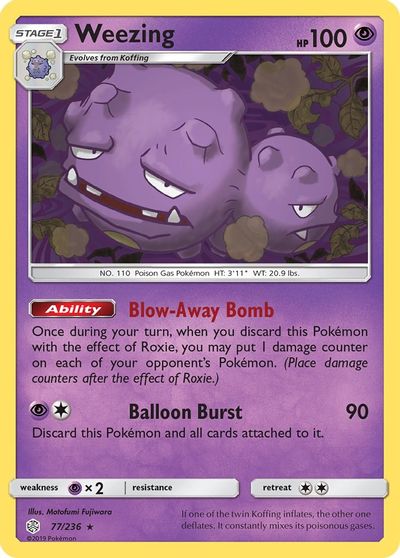 Weezing [Reverse Holo] #77