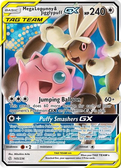 Mega Lopunny & Jigglypuff GX #165