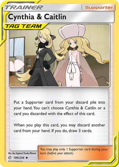 Cynthia & Caitlin [Reverse Holo] #189