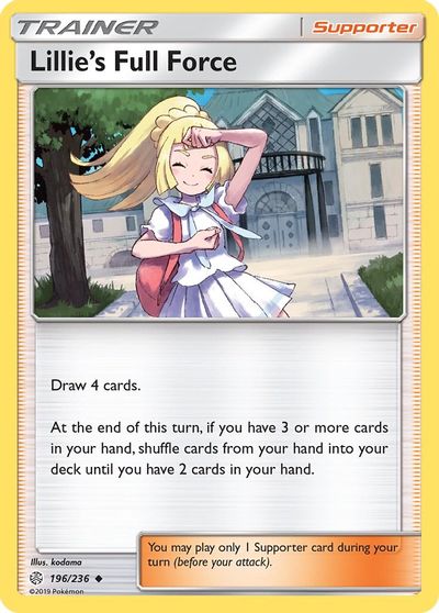 Lillie's Full Force [Reverse Holo] #196