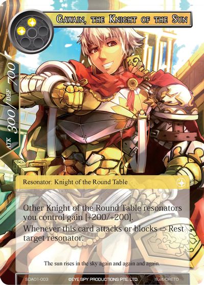 Alice Origin Starter Deck Force, Gawain Knight Of The Round Table