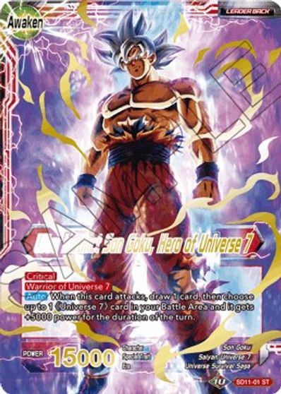 Son Goku Ultra Instinct Son Goku Hero Of Universe 7 Universal Onslaught Dragon Ball Super Ccg Tcgplayer Com