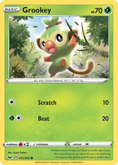 Grookey 011 Swsh01 Sword Shield Base Set Pokemon Tcgplayer Com