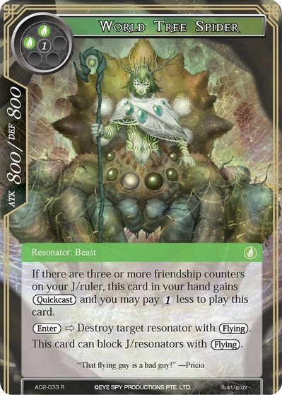 World Tree Spider Alice Origin Ii Force Of Will Tcgplayer Com