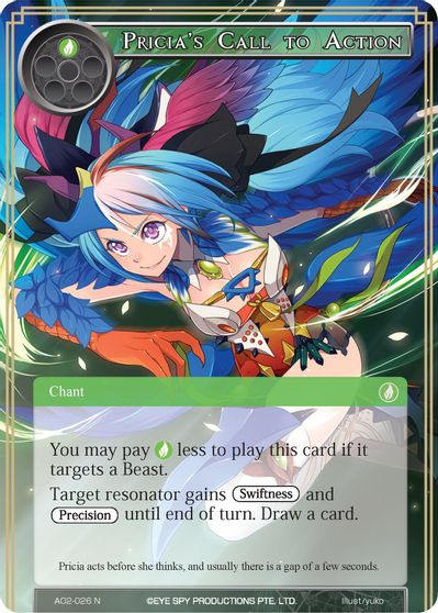 Pricia S Call To Action Alice Origin Ii Force Of Will Tcgplayer Com