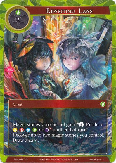 Rewriting Laws Alice Origin Memoria Cards Force Of Will Tcgplayer Com