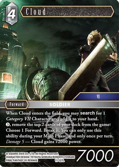 Cloud 11 127l Opus Xi Final Fantasy Tcg Tcgplayer Com