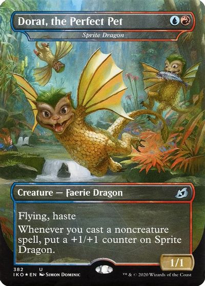 Dorat The Perfect Pet Sprite Dragon Ikoria Lair Of Behemoths Magic The Gathering Tcgplayer Com