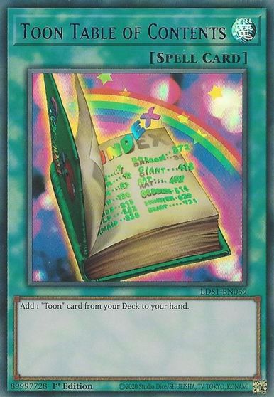 Toon Table of Contents Blue