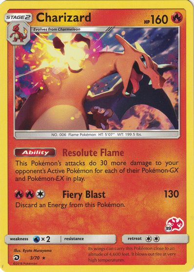 Buy Charizard - 3/70 (#39 Charizard Stamped) - Battle Academy at ...