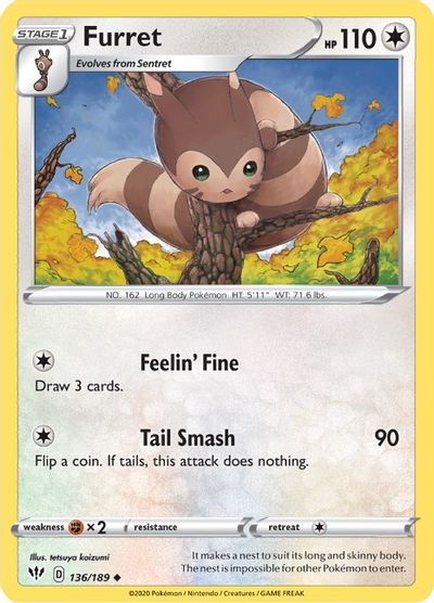 Furret [Reverse Holo] #136