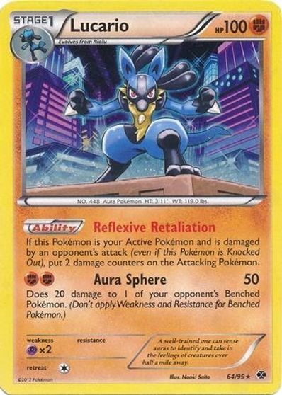 Lucario - 64/99 (Cosmos Holo)