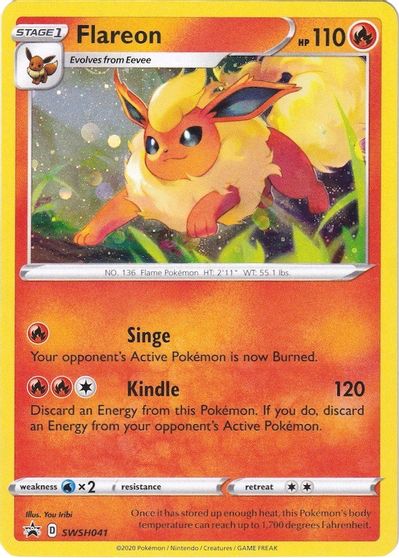 Flareon Swsh041 Swsh Sword Shield Promo Cards Pokemon Tcgplayer Com