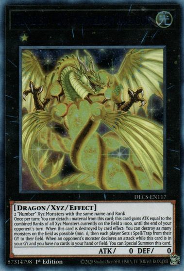 Number 100 Numeron Dragon #DLCS-EN117