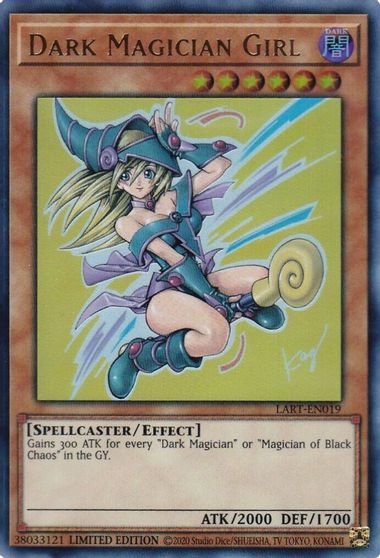 Yu-Gi-Oh Dark Magician Girl LART-EN035 Lost Art Ultra Rare SEALED