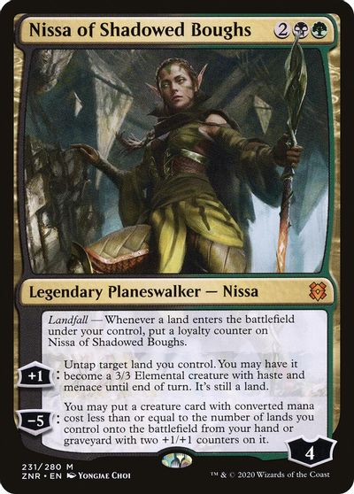 Nissa of Shadowed Boughs - Zendikar Rising - Magic: The Gathering ...