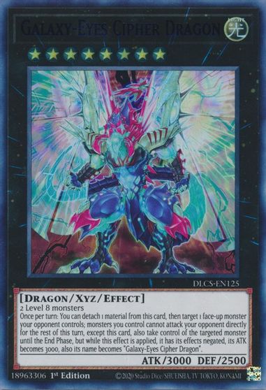 Galaxy Eyes Cipher Dragon Blue #DLCS-EN125