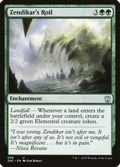 ZENDIKAR RESURGENT Commander 2017 MTG Green Enchantment Rare 