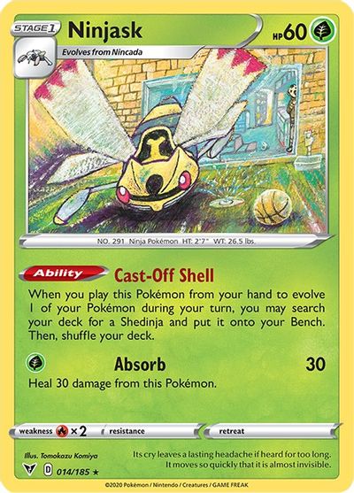 Ninjask [Reverse Holo] #14