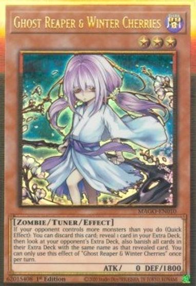 Ghost Reaper Winter Cherries Alternate Art Maximum Gold Yugioh Tcgplayer Com