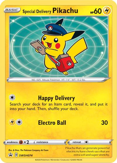 Special Delivery Pikachu #SWSH074