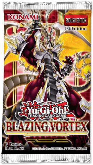 Blazing Vortex 1st Edition Booster Pack Factory Sealed Yugioh 