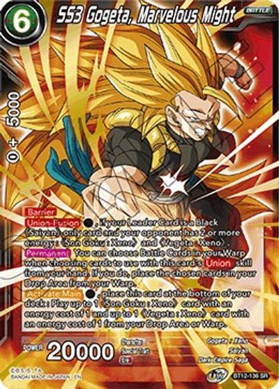 Ssj3 Gogeta Card