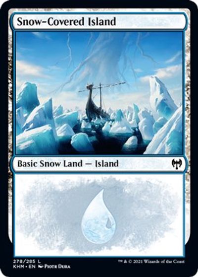 Magic MTG Snow-Covered Island ~ Modern Horizons NearMint