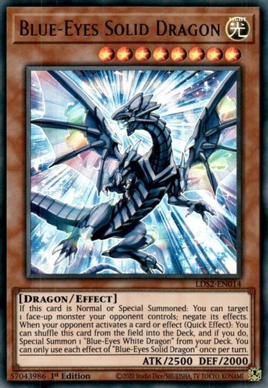 Blue Eyes Solid Dragon #LDS2-EN014