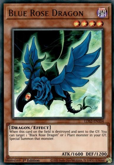 Blue Rose Dragon #LDS2-EN104
