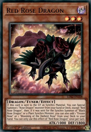 Red Rose Dragon #LDS2-EN108