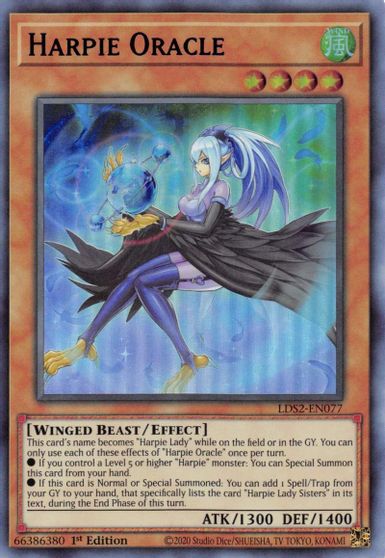 Harpie Oracle Blue #LDS2-EN077