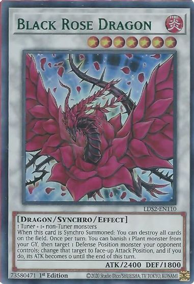 YuGiOhBlack Rose DragonLDS2-EN110Ultra Rare1st Edition